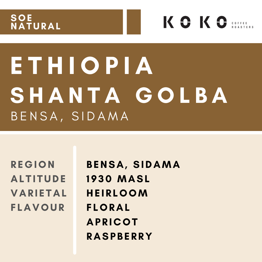 (SOE) Ethiopia Shanta Golba Natural 200g