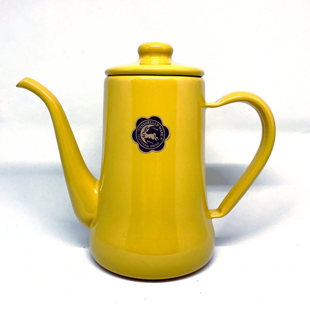 月兔印琺瑯細口手沖壺 Tsuki Usagi Slim Pot