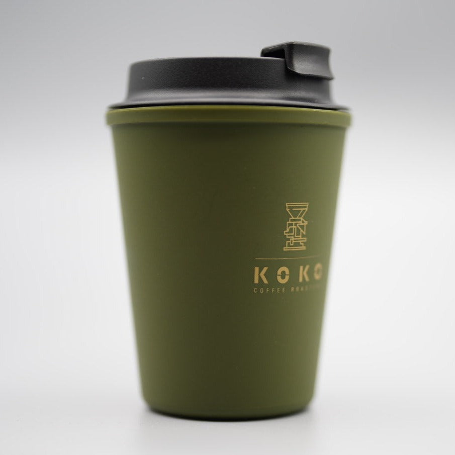 16th Anniv Sale 🎉  KOKO x RIVERS WALLMUG SLEEK 350ml雙層隨行杯 (OLIVE GREEN)