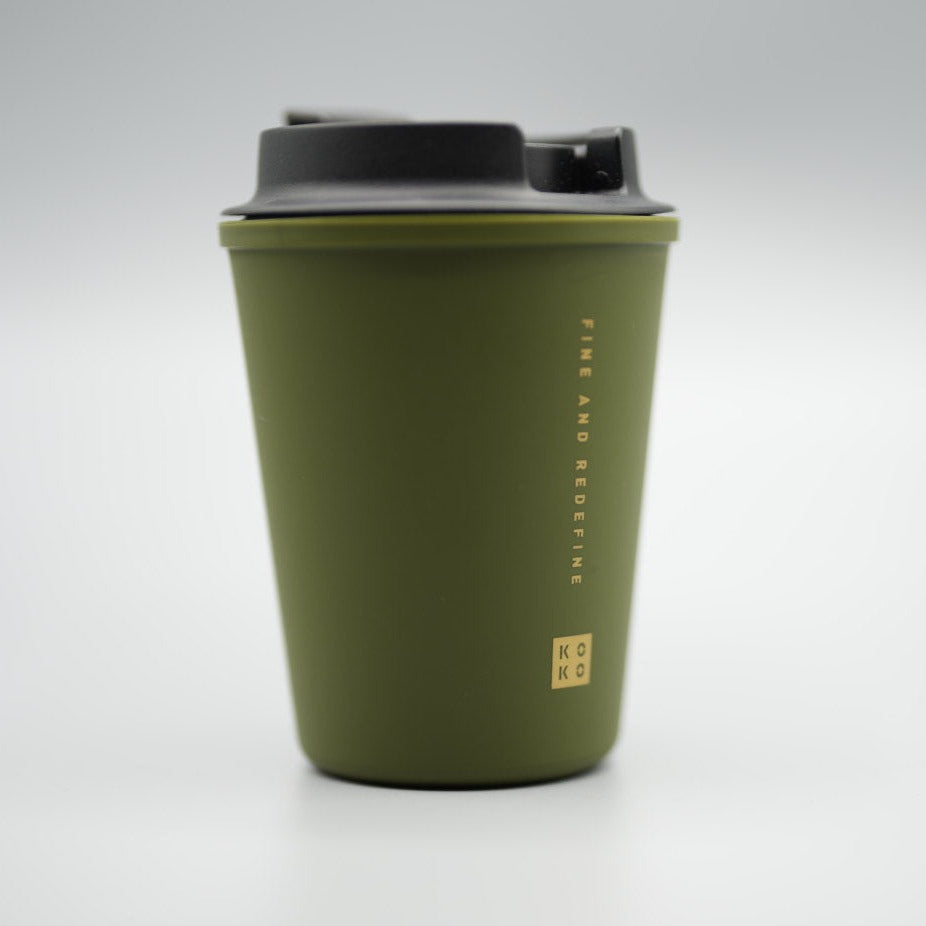 16th Anniv Sale 🎉 KOKO x RIVERS WALLMUG SLEEK 350ml雙層隨行杯 (OLIVE GREEN)