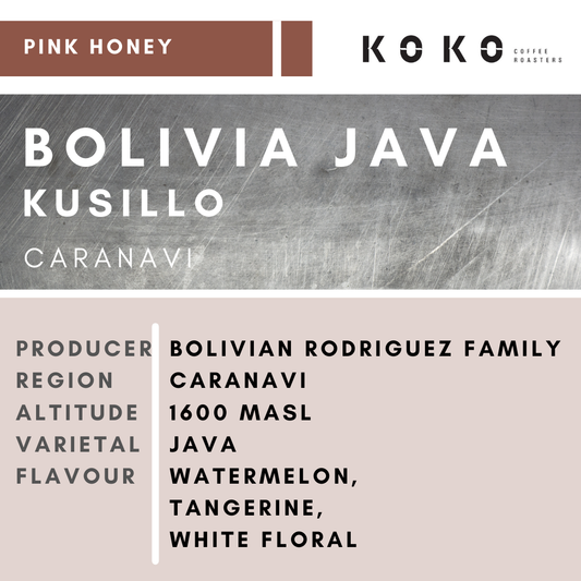 Bolivia Kusillo Caranvi Java Pink Honey 150g