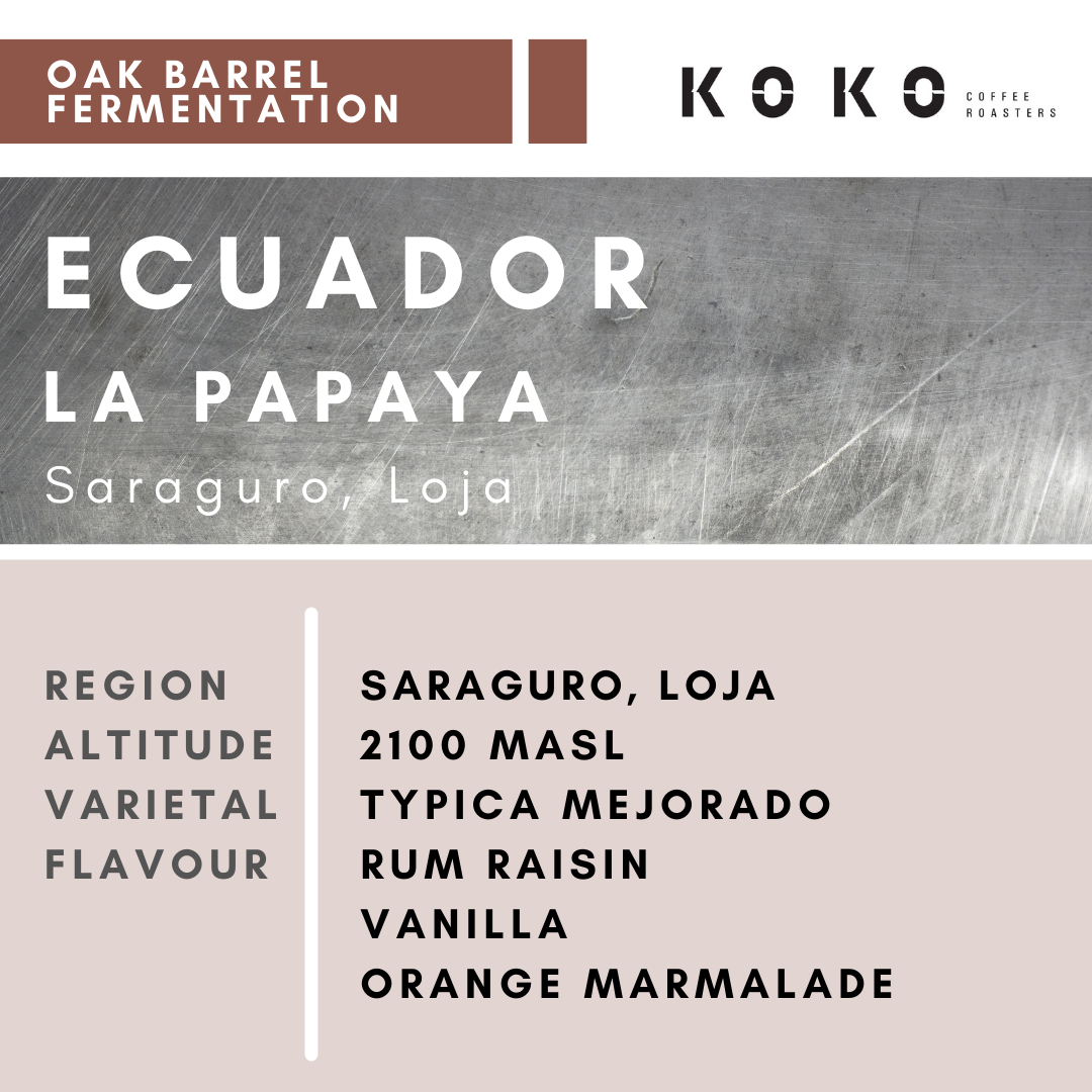 Ecuador La Papaya (Oak Barrel Fermentation) 200g