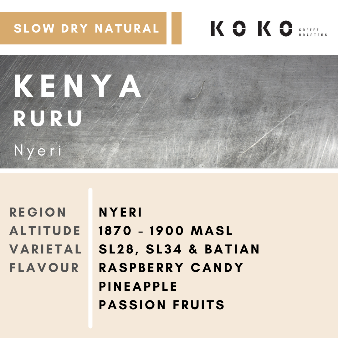 Kenya Ruru (Slow Dry Natural) 200g