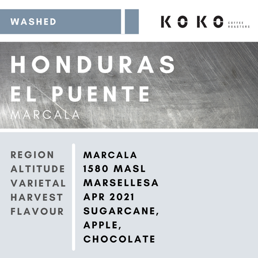 Honduras El Puente Marsellesa (Washed) 100g / 200g