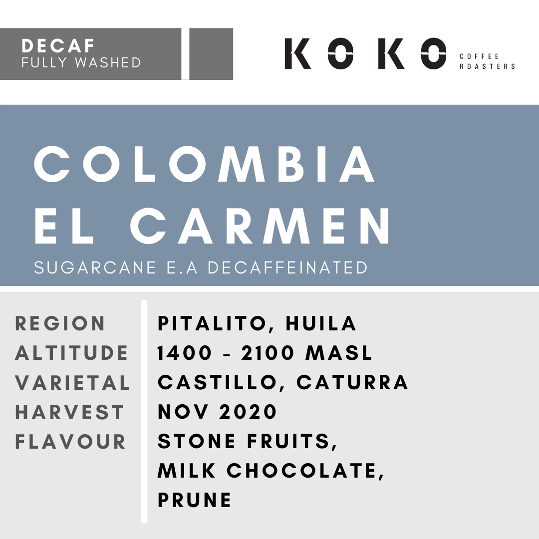 Colombia El Carmen(Decaf 200g)