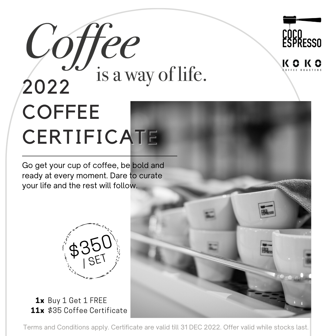 COCO X KOKO Coffee Certificate 2022